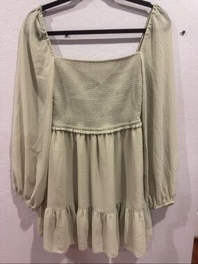 Wilfred Sage Green Babydoll Dress